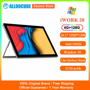 Alldocube iWork 20 Windows 10 Tablet 4GB DDR4 128GB EMMC 10.1 inch Intel N4020 IPS 1920*1200 HDMI-compatible 2 in 1 Tablet PC