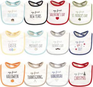 Touched by Nature Unisex Baby Organic Cotton Bibs