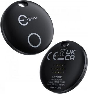 Key Finder, Esky 2 Packs Bluetooth Item Finder with 164ft Working Range and 95dB Beep Sound, Two Way Search Item Locator with IPX7