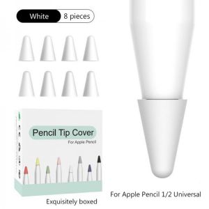 8pcs Protective Case For Apple Pencil 1st 2nd Touchscreen Stylus Pen Case Nib Protector Cover Replacement Tip Case