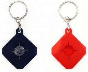 AirTag Case Keychain for AirTag Phone Finder, Silicone Protective case Secure Holder with Key Ring 4 PCS (Black/Red/Pink/Green)