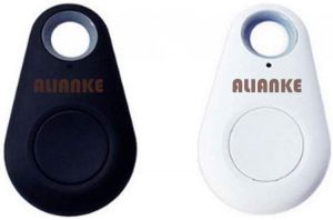 Alianke Black White Smart GPS Tracker, Key Finder, Locator, Wireless Anti-Lost Alarm Sensor Device, Used for Phone, Keychain, Wall