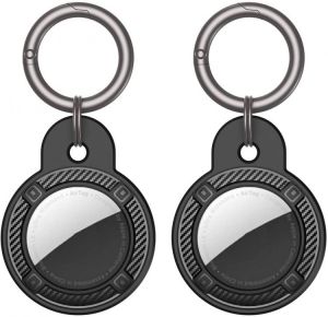 JIML TPU Material AirTags Keychain Case Protective Cover Holder Tracker Accessories Anti-Scratch Protective Sleeve for Air Tags Fi