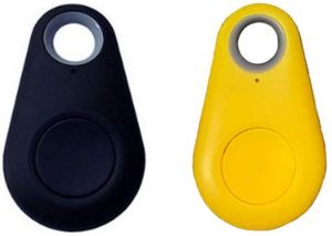 Black+Yellow Tracker Smart Finder Locator, Phone Alarm Anti Lost Selfie Shutter Wireless Tracking Device GPS Tracking Collar for K