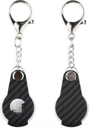 all in one place אלקטרוניקה YTF-Carbon airtag case Carbon Fiber for Apple airtag Keychain ,Aviation Material, Skin-Friendly Feel Genuine Aramid Fiber airtags 