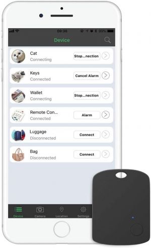 CC-Show Key Finder, Wireless GPS Phone Locator, Smart Wallet Tracker, Anything Anti Lost Alarm with Selfie Shutter/Remote Control 