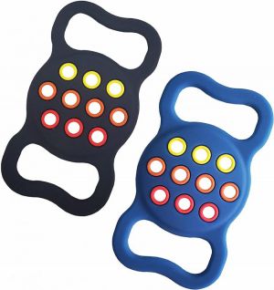 Protective Case for Airtag Dog Collar Air Tag Holder Dog Pets Silicone Cover Accessories for Luggage GPS Tracking (2 Colors Holder