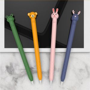 Cute Cartoon Animals Protective Case Sleeve Silicone Shockproof Pencil Cover for Apple Pencil 1 Pen Cover Sleeve for Apple Pen