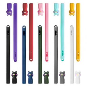 Cartoon Soft Silicone Anti-drop Anti-lost Stylus Pen Protective Cover Case Sleeve for Apple Pencil 2