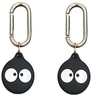 AirTags case,2021wireless GPS Location Tracker Air Tag for case,Made of Soft Silicone,Stylish and Cute 3D Animation Design AirTags