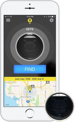 Pebblebee Key Finder Phone Finder Bluetooth Tracker with Replaceable Battery, 200 Feet Range, Amazon Alexa Integrated Skill, Stain