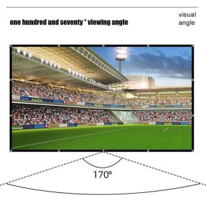 100-inch Projector Screen For Smart Phone Hologram Movie Screen HD Quality Outdoor Office Home Indoor Foldable Projection Cloth