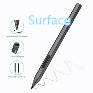 Professional 4096 Level Pressure Capacitive Touch Stylus Pen For Surface Pro3 4 5 6 7 Tablet ASUS HP Laptop With Magnetic Palm