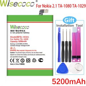 WISECOCO 5200mAh HE341 Battery For Nokia 2.1 TA-1080 TA-1029 Mobile Phone In Stock High Quality Battery+Tracking Number