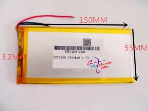 tablet 3255150 3500 mah battery rectangle Tablet polymer battery 3.7 V large capacity