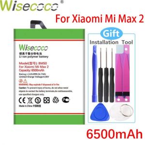 WISECOCO 6500mAh BM50 Battery For Xiaomi Mi Max 2 Max2 Smart Phone With High Quality Battery+Tracking Number