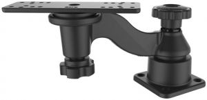 RAM Mounts Horizontal 6" Swing Arm Mount for Fishfinders & Chartplotters RAM-109HU Compatible with Garmin, Humminbird, Lo