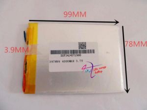 3.7 V 4000 mah 7 inch song mei G2 tablet MID quality products lithium-ion Tablet polymer battery 39789