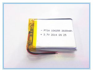 3.7 V tablet battery 2600 mah 104255 mobile power supply tablet GPS navigator