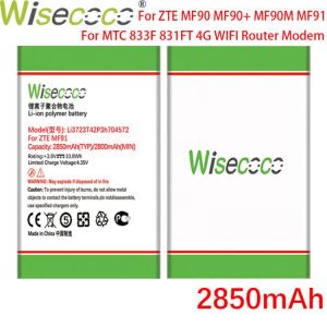 WISECOCO 2850mAh LI3723T42P3H704572 Battery For MTC 833F 831FT 4G WIFI Router Modem For ZTE MF90 MF90+ MF90M MF91