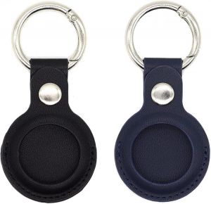 PU Leather Case Compatible for Airtag Air Tag Cover Holder Keychain Accessory Pet Dog Collar Compatible with Apple Finder Location