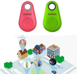 Alianke Green Pink Smart GPS Tracker, Key Finder, Locator, Wireless Anti-Lost Alarm Sensor Device, Used for Phone, Keychain, Walle