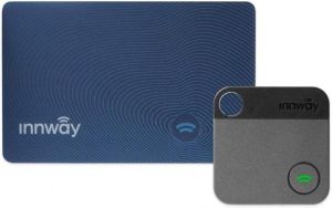 Innway Card + Tag - Ultra Thin Bluetooth Tracker Finder. Find Your Wallet, Bag, Backpack, Keys, Laptop, Tablet (Blue Card+Tag)…
