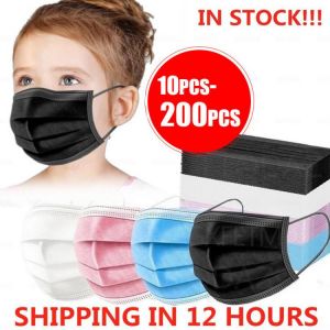 10-200Pcs Child Masks Disposable Kids Face Mask mascarillas Children Safety Dust Protection Mask 3 Layer Ply Non-wove masque