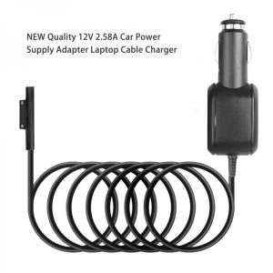 kebidu 12V 2.58A Car Power Car Charger top Quality Supply Adapter Laptop Cable Charger for Microsoft Surface Pro 3 & Pro 4 Bla