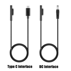 Portable Power Charge Cable Fast Charging Cable Adapter Charger for Microsoft Surface Pro6 Pro5 Pro4 Pro 3 Surface Book 2019