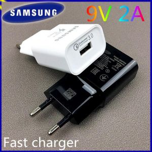Original Samsung S10 EU 18W Fast Charger USB Wall Travel Charge Adapter 2A Micro USB Cable For Galaxy J4+ Mobile Phone chargers