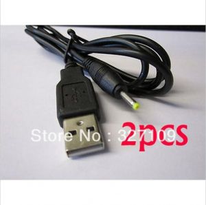 2PCS 5V USB Cable  Charger for Yarvik TAB10-201 Xenta 10" Tablet