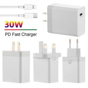 PD 30W Fast Charging Usb C Charger For iphone 12 Mini Pro MAX 12 11 Xs Xr X 8 Plus PD Charger For iPad air 4 2020 For iPad Pro