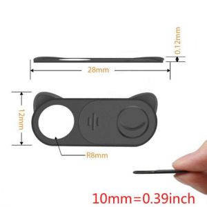 2PCS Slide Camera Cover Webcam Cap Privacy Securtiy Protector Self-Adhensive Desktop Laptop PC Computer