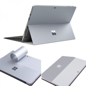 for Microsoft Surface Pro 4 Back Cover Metallic Space Gray Anti-scratch Gray Removable Bubble Free Slim Decal Laptop Sticker
