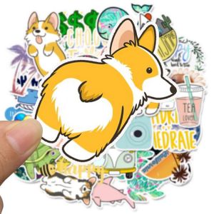 Cute Laptop Stickers 50 PCS Cartoon Simple Tablet Decals For Children Toy Sticker To DIY Laptop Bicycle Helmet Car Decals