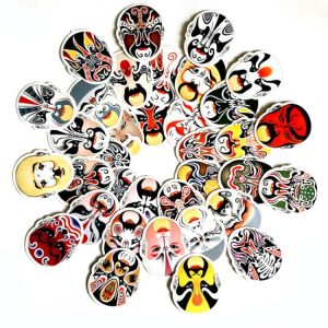 Facial Makeup Graffiti Stickers, Artistic Style, Computer, Mobile Phone and Tablet Decoration Stickers 35 Cool Stickers
