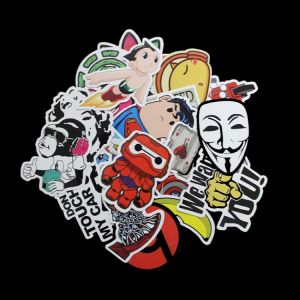 50pcs No Repeat Cartoon Cool Sticker Bomb Waterproof Graffiti Doodle Sticker Skateboard Decal Toy Sticker Hellaflush