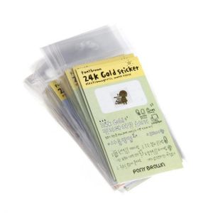 50PCS Korea Cartoon Anti-radiation Gold-plated Mobile Camera Cell Phone Stickers R2JB