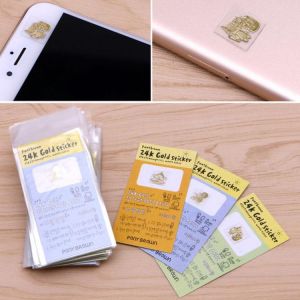 50PCS Korea Cartoon Anti-radiation Gold-plated Mobile Camera Cell Phone Stickers .