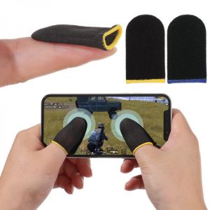 2Pcs Sweatproof Breathable Finger Cover Game Controller Finger Sleeve For Games Non-Scratch Touch Screen Gaming Thumb Gloves