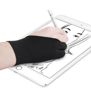 Anti-Fouling Two-Finger Artist Anti-Touch Glove For Drawing Tablet Right And Left Hand Glove Anti-Fouling For Screen Board