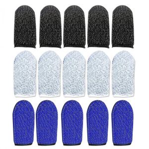 Breathable Game Controller Finger Cover Sweat Proof Gaming Finger Gloves Non-Scratch Sleeve Sensitive Nylon Mobile Touch Screen
