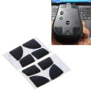2Sets Mouse Skates Replacement Glide Feet Pads Black  Mouse Feet Sticker for logitech MX Anywhere 2S Mouse 20CB