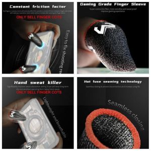 Eating Chicken Artifact Screen Mobile Game Finger Cots No Gloves Constant Non-slip Fingertip Gaming Fingerprint U9q1