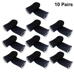 10 Pcs Finger Sleeve Screen Touch Breathable Game Finger Cover Elastic Soft Finger Cot Anti-Sweat Thumb Protector For Phone