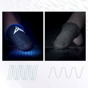 1Pair Finger Gloves Sweat-Proof Finger Cover Sleeve Screen Mobile Controller Thumbs Gaming Game Gloves Supplies For P O8C2