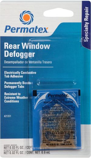 Permatex 21351 Electrically Conductive Rear Window Defogger Tab Adhesive, Single Unit