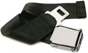 Adjustable Airplane Seat Belt Extender with Carry Case - Fits All of Airlines Except Southwest - E4 Safety Certified