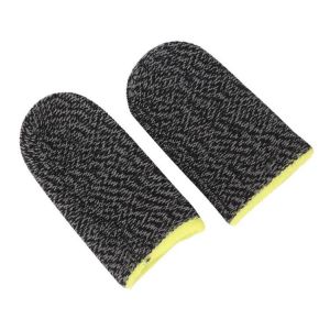 2 Pcs Breathable Game Controller Finger Cover Sweat Proof Gaming Thumb Sleeve Finger Thumb Sleeve Gloves for PUBG Mobile